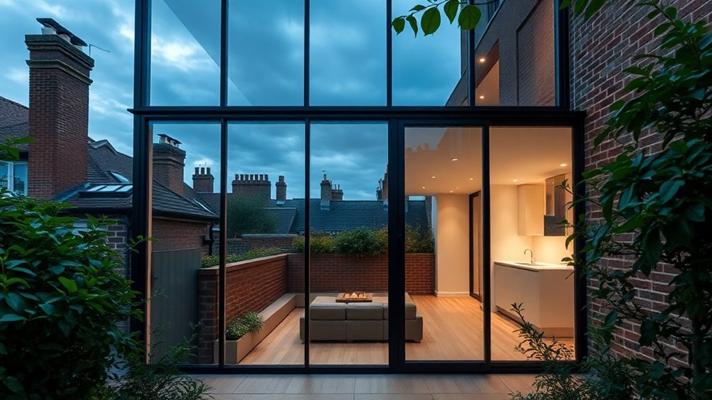 Glass Extension Walls Raynes Park