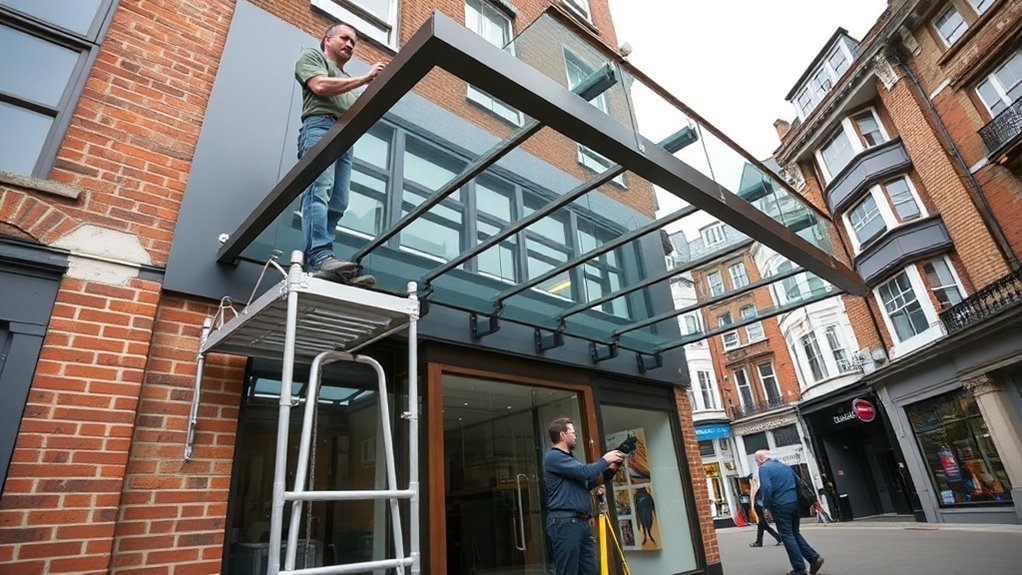 Shopfront Canopy Raynes Park